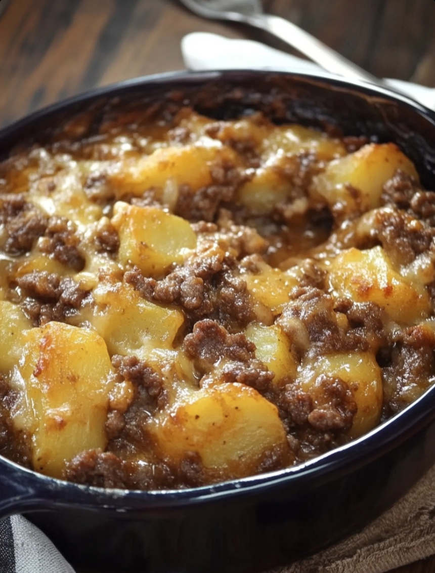 Southern Hamburger and Potato Casserole