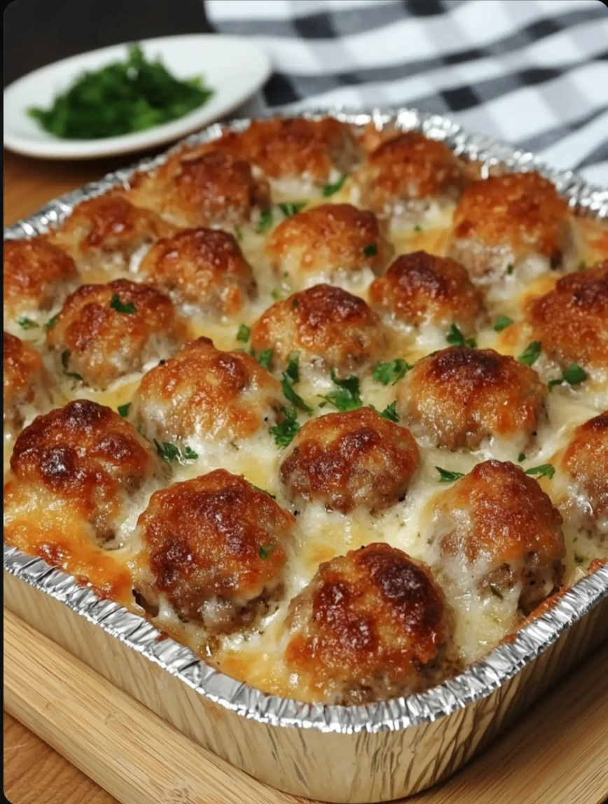 Dump-and-Bake Meatball Casserole
