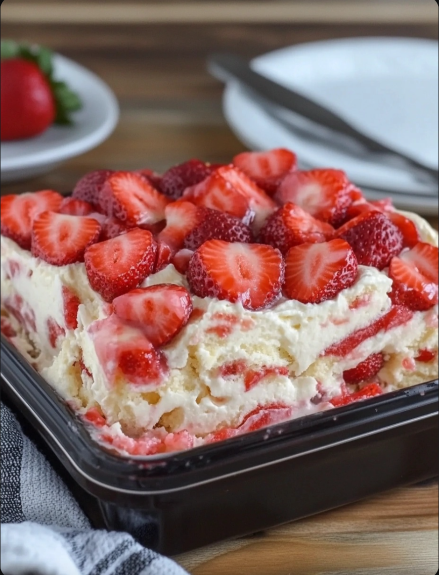 Strawberry Cream Cheese Icebox Cake