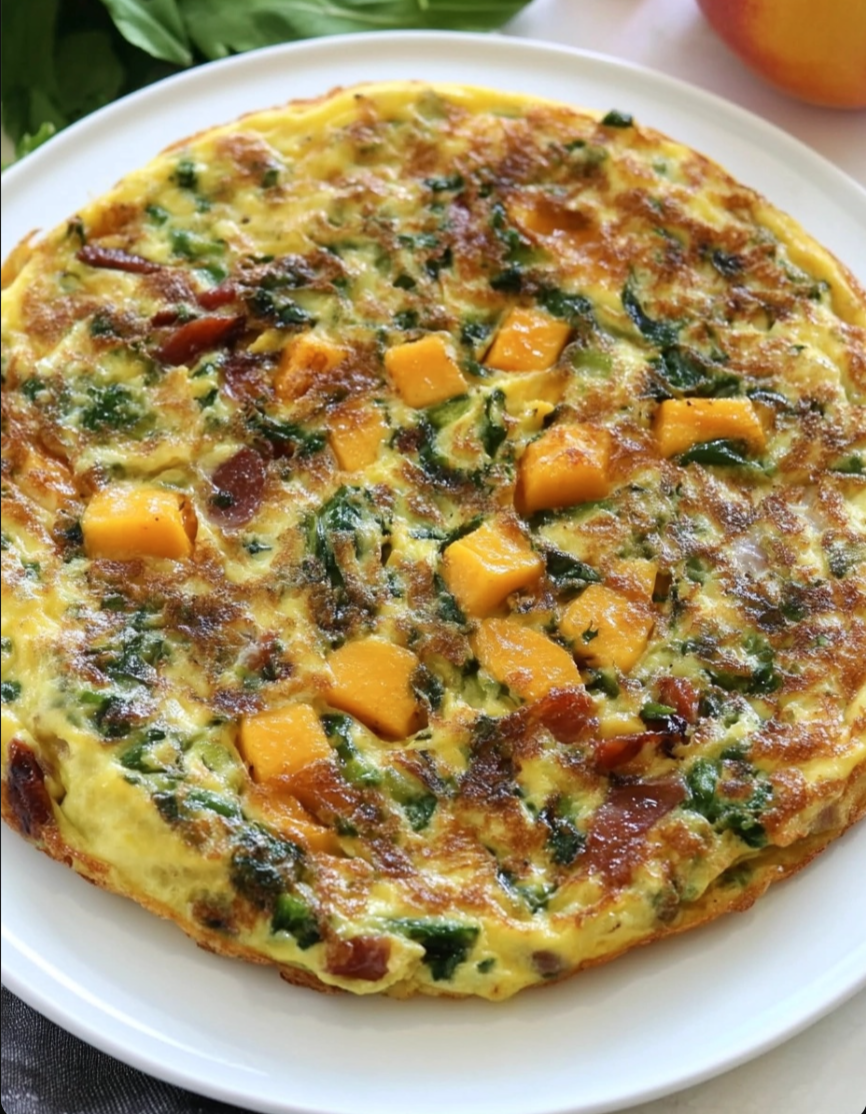 Spinach Cheese Omelette 🥚🧀🌿