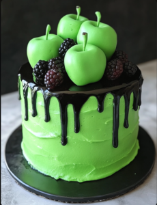 [Homemade] Poison Apple Cake 🍏🍰✨