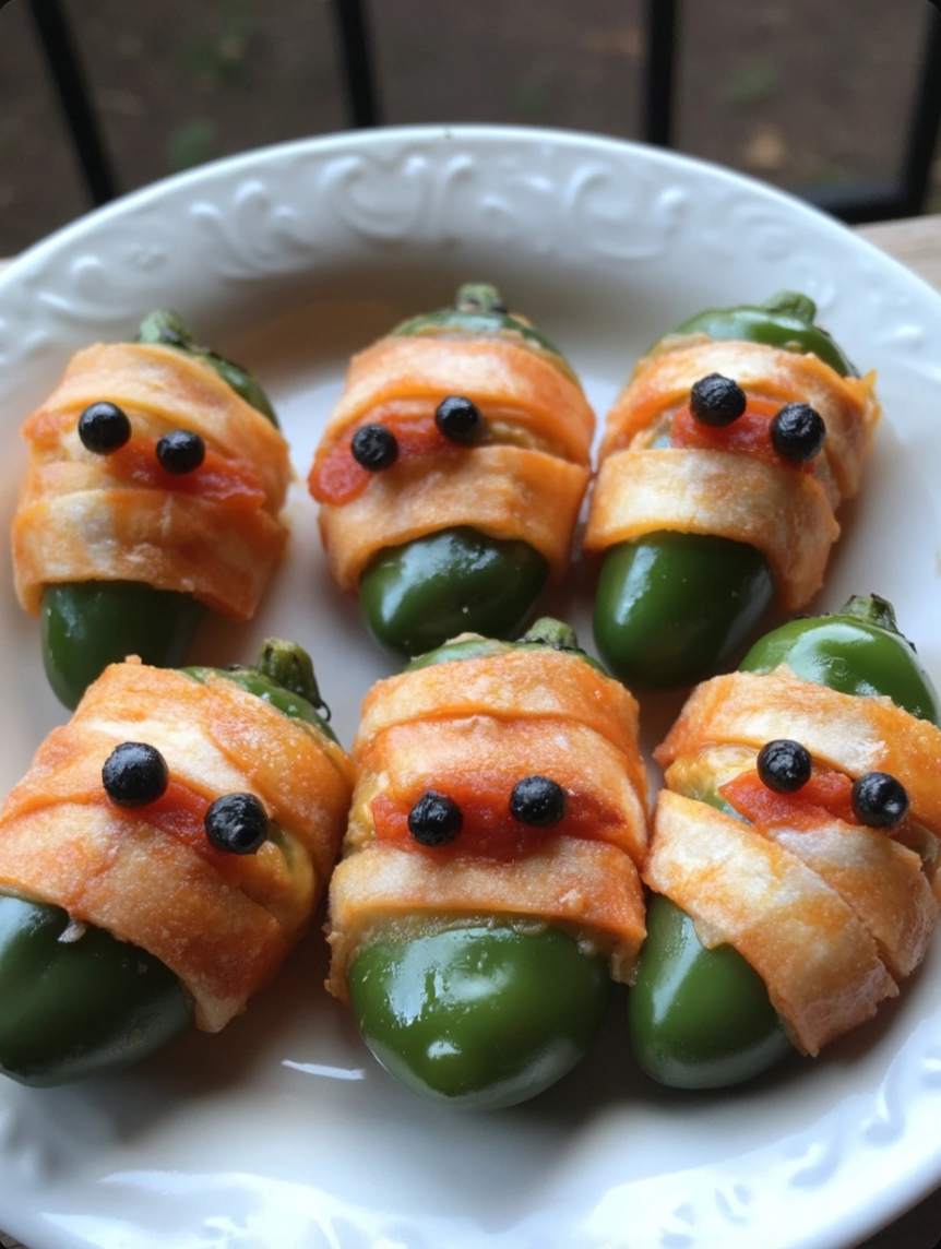 Jalapeño Popper Mummies 🌶️🧀