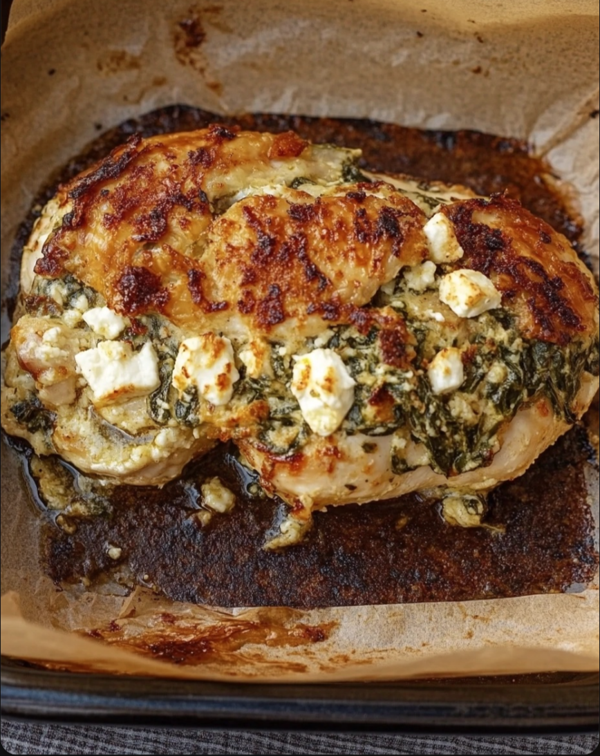 Spinach and Feta Stuffed Chicken 🍗🧀✨