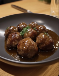 Guinness Glazed Meatballs 🍺🍡✨.