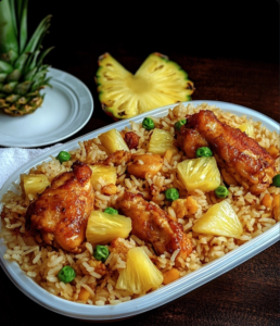 Pineapple Chicken With Fried Rice