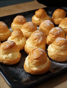 Easy Cream Puffs with Simple Ingredients