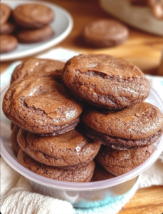 Fudgy Chocolate Brownie Cookies