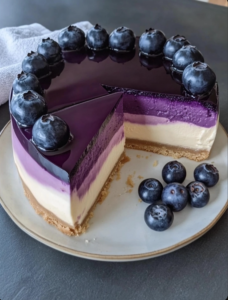 Lemon and Blueberry Cheesecake