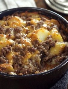Southern Hamburger and Potato Casserole