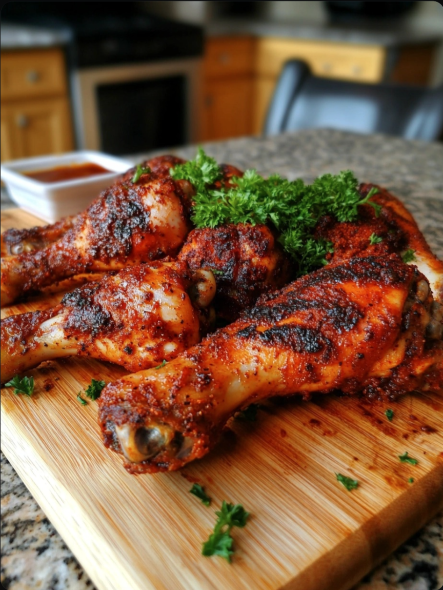Grilled Barbecue Chicken Legs
