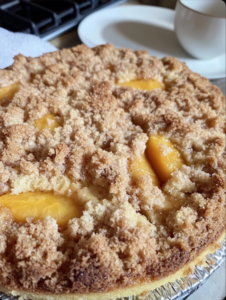 OUTHERN PEACH CRUMB CAKE