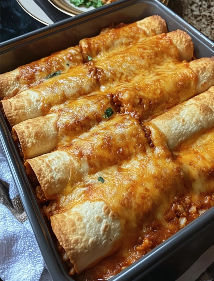 beef cheese and rice taquitos