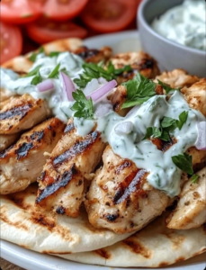 Greek Chicken Gyros 🥙🍗