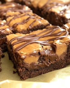 Reese’s Stuffed Brownies 🍫🥜.