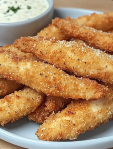 Ranch Parmesan Chicken Tenders 🧀🍗✨.