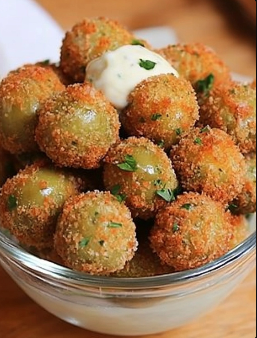 Fried Olives with Garlic Aioli