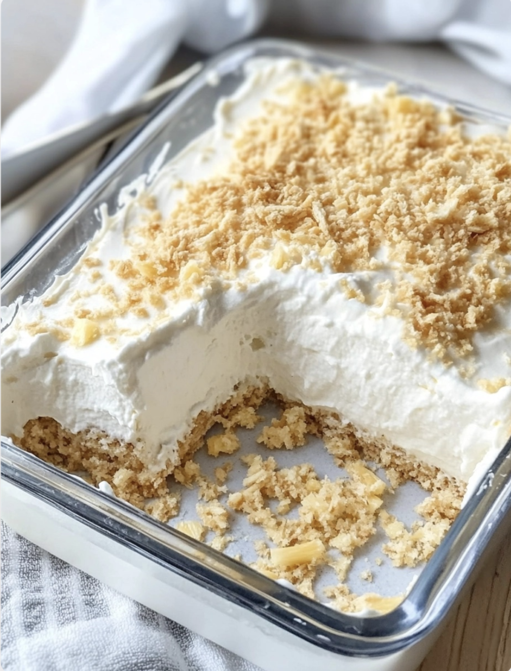 No-Bake Pineapple Cream Dessert
