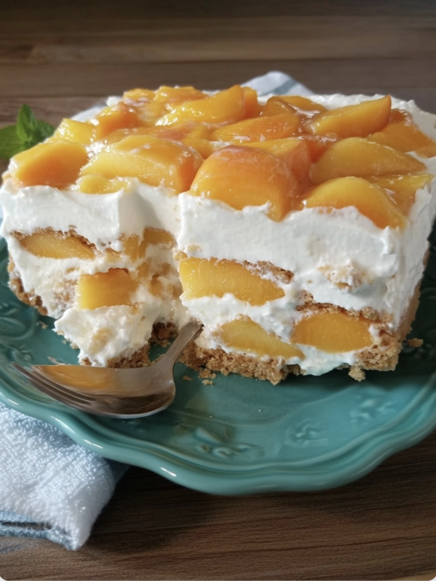 Bourbon-Peach Icebox Cake