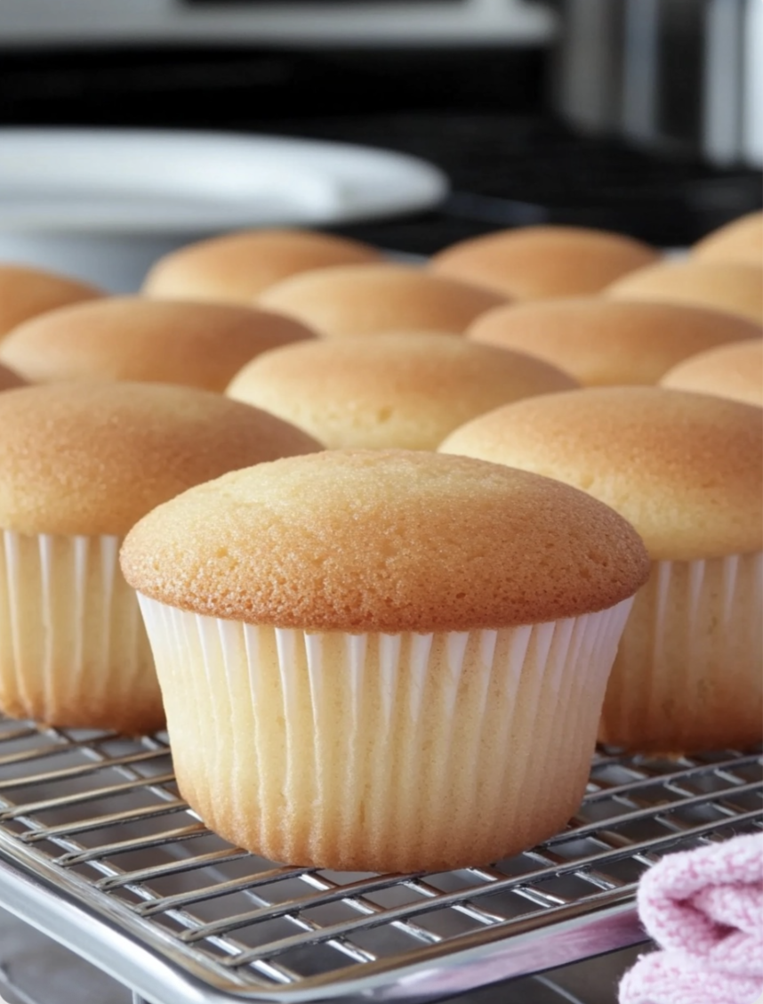 Moist and Fluffy Vanilla Cupcakes