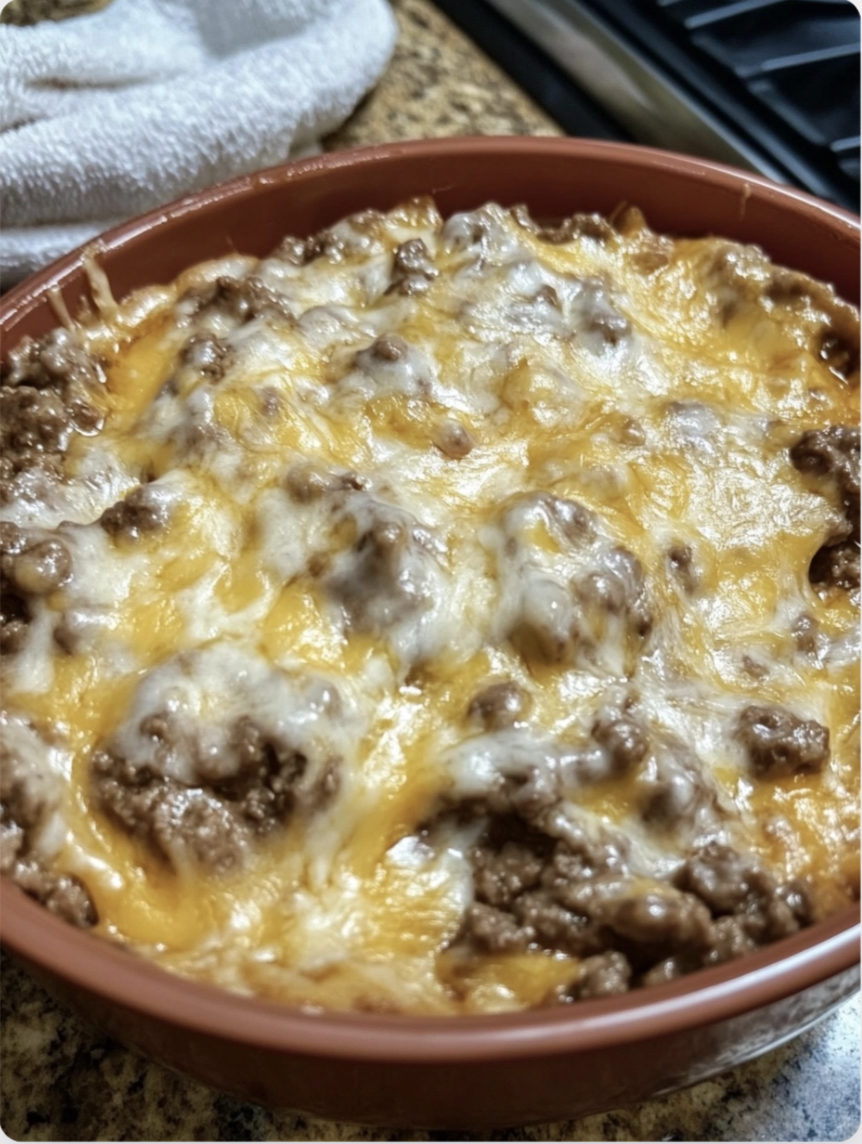 Cheesy Ground Beef Dip