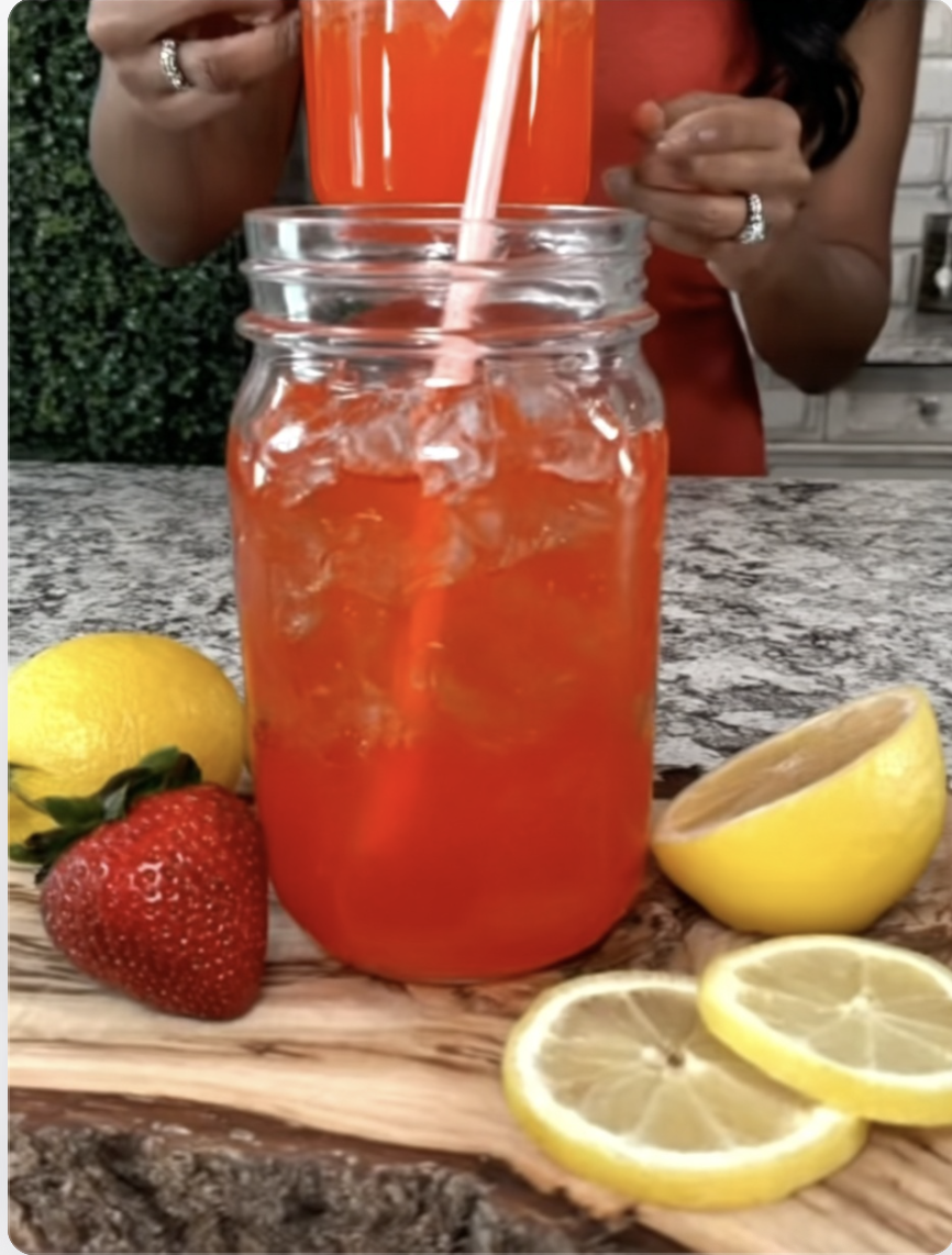 Strawberry-Lemon Detox Drink
