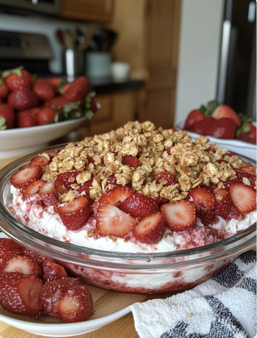Strawberry Crunch Pie Dip
