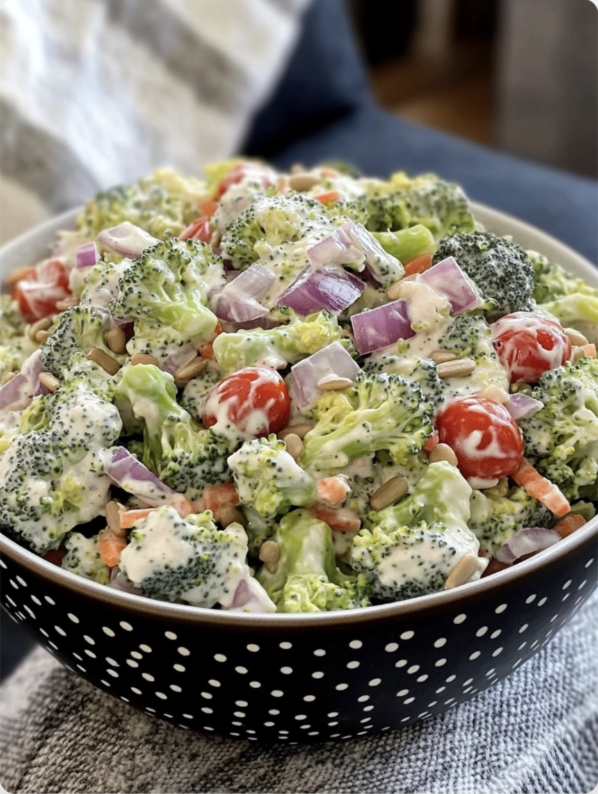 Crowd-Favorite Broccoli Salad – No Bacon Needed!