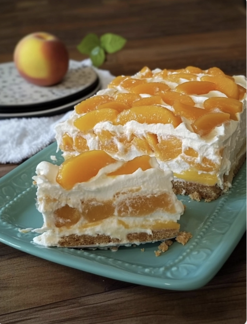 Bourbon-Peach Icebox Cake
