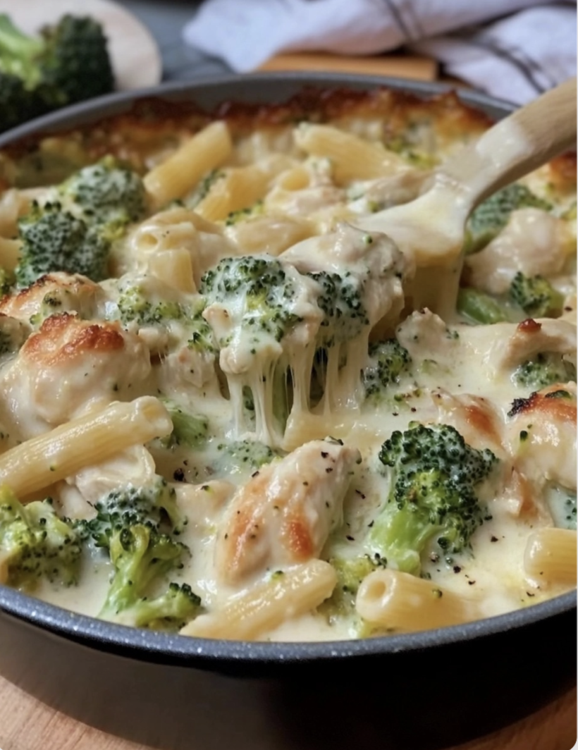 Cheesy Chicken Broccoli Pasta