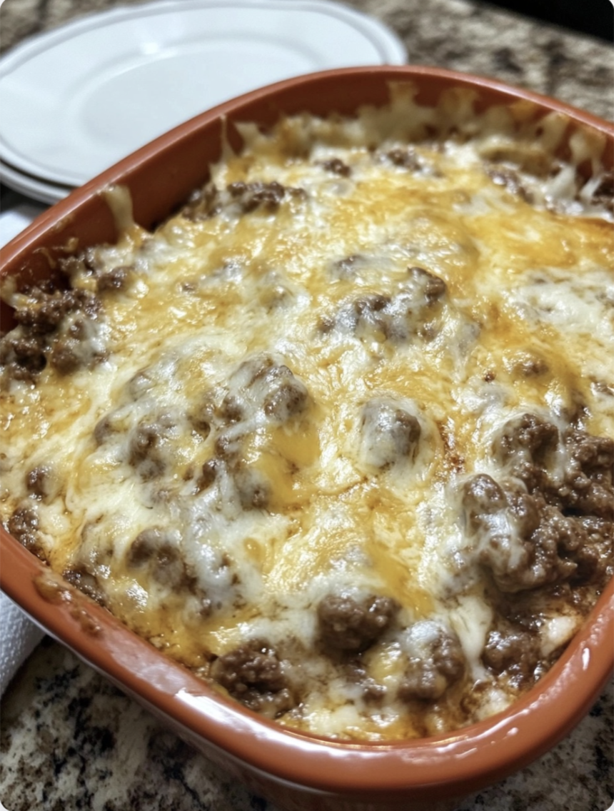 Cheesy Ground Beef Dip