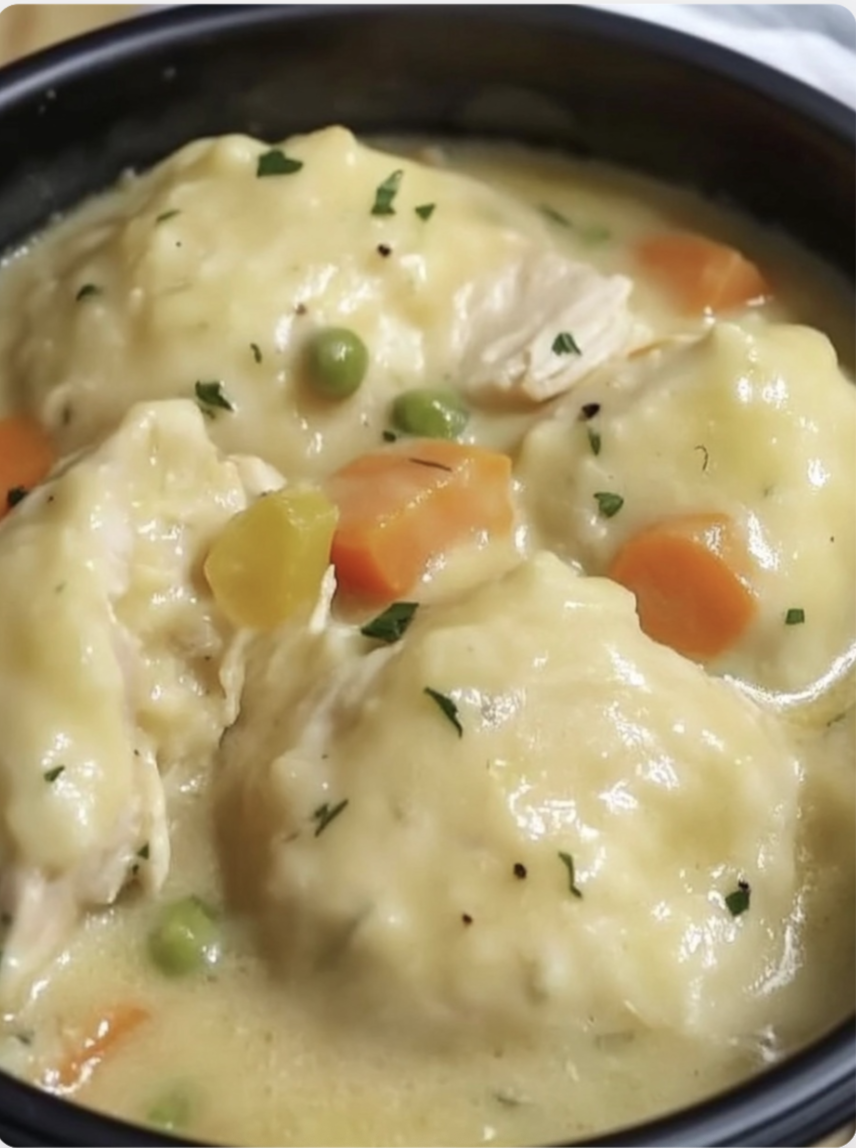 Grandma’s Creamy Chicken & Dumplings