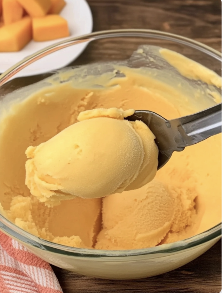 3 Ingredients Mango Ice Cream Recipe