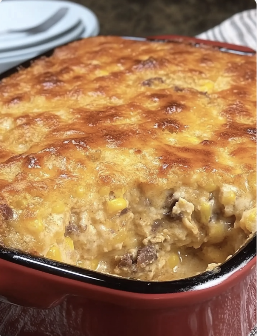 Cornbread Cowboy Casserole