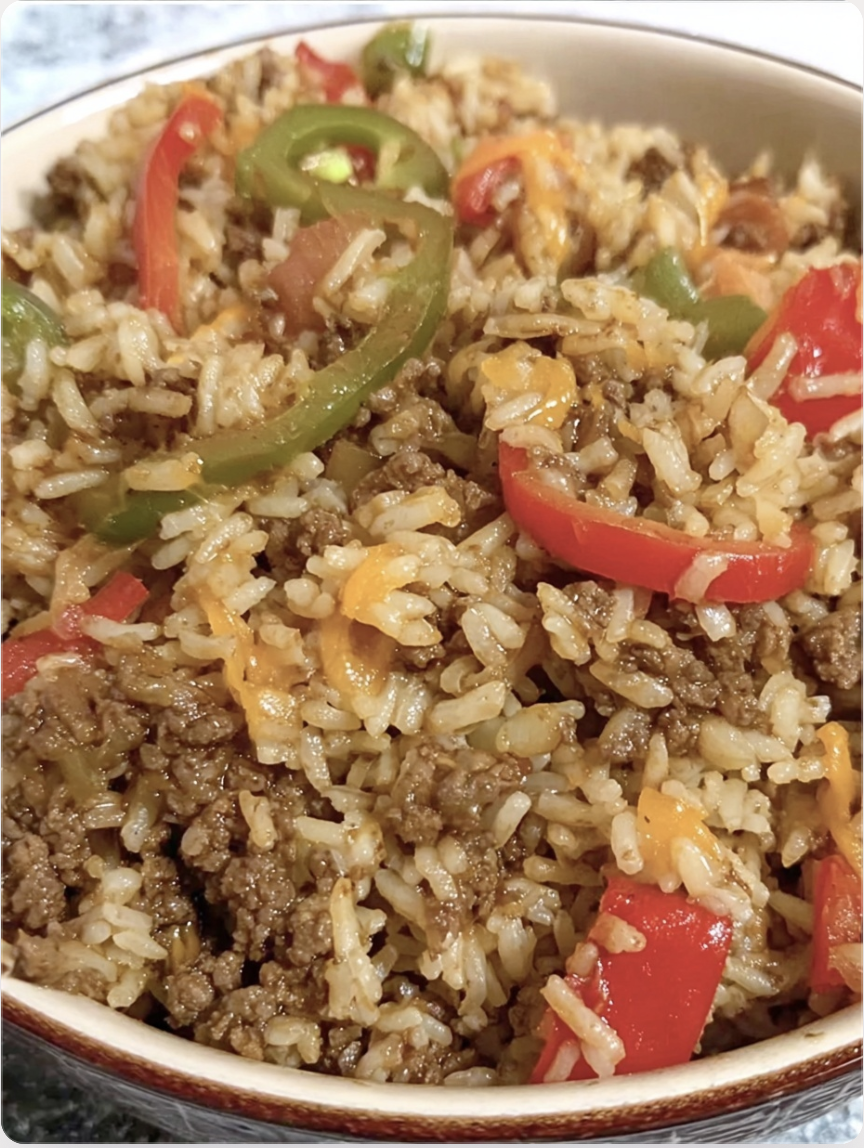 Beef and Pepper Rice Bowl
