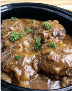 Slow Cooker Salisbury Steak
