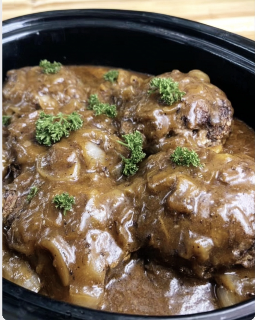 Slow Cooker Salisbury Steak
