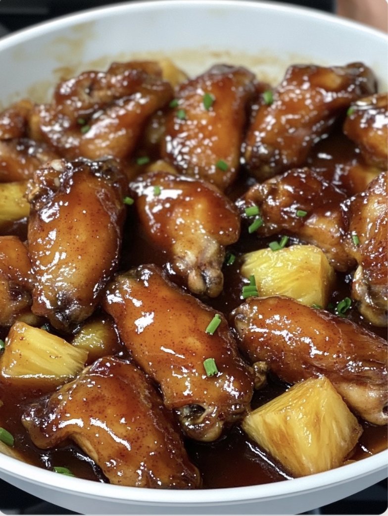 Brown Sugar Pineapple Wings Chicken