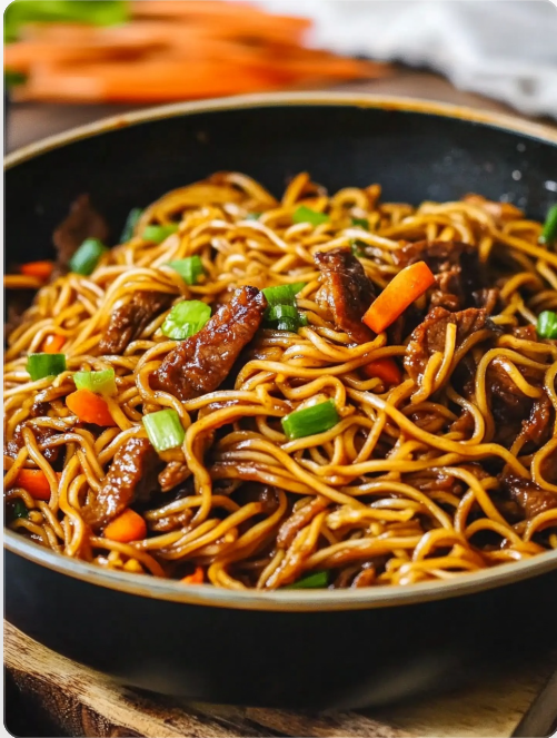 mongolian beef noodles