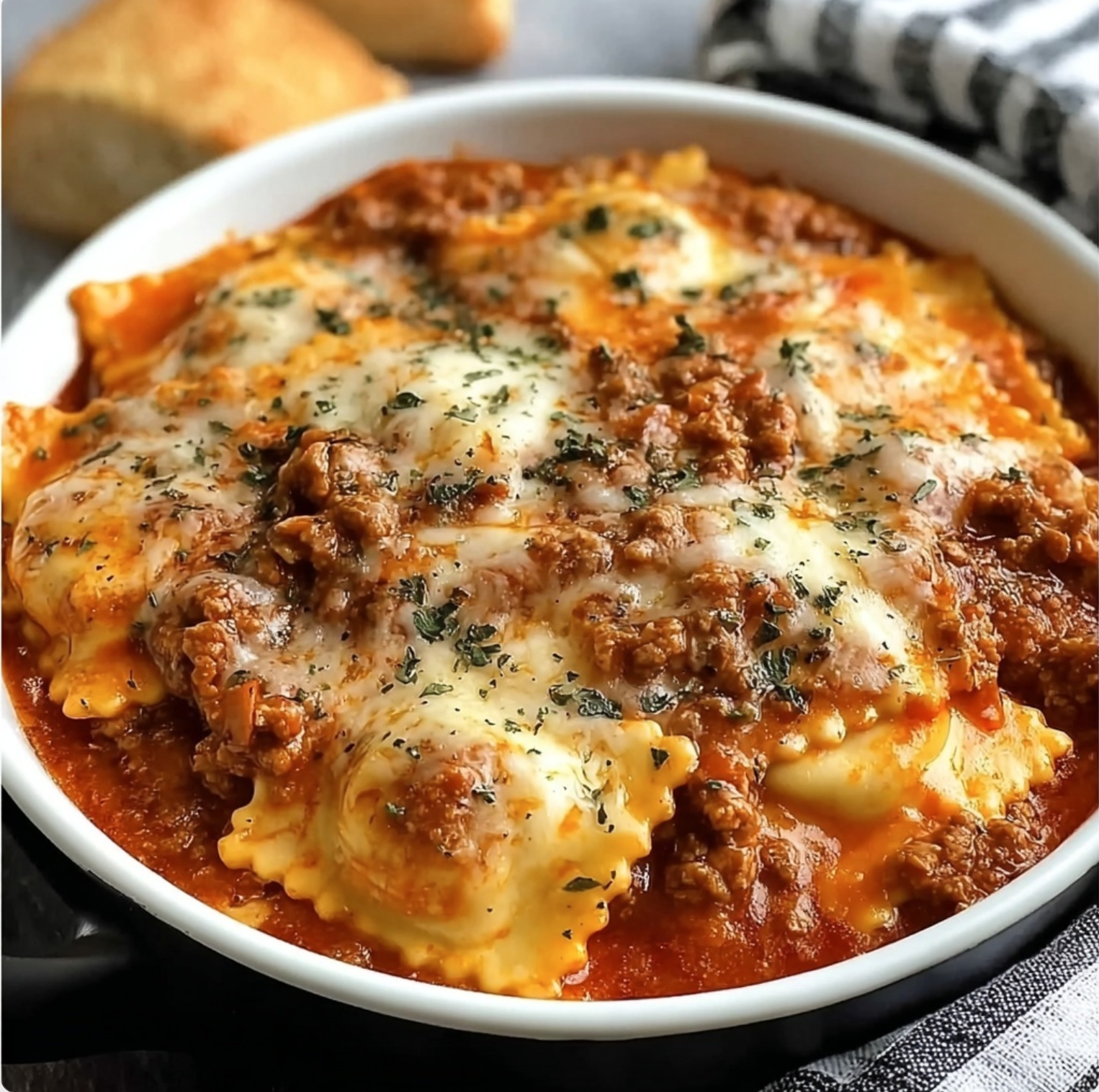 Crockpot Ravioli Lasagna:
