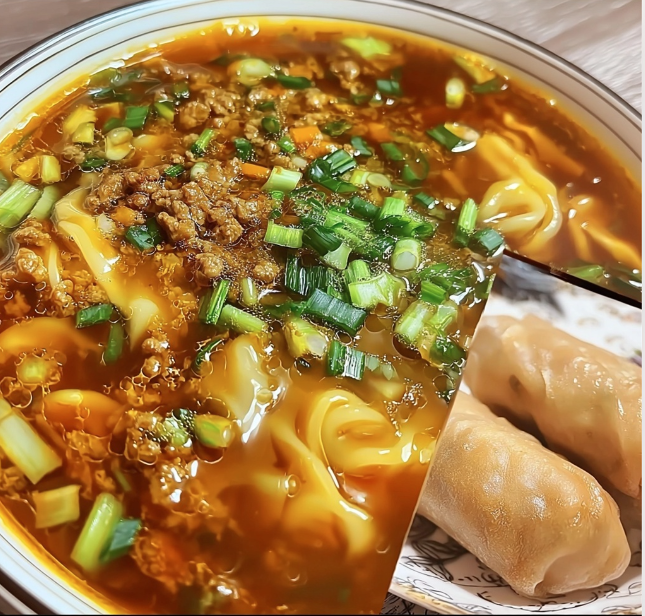 Savory Egg Roll Soup Delight