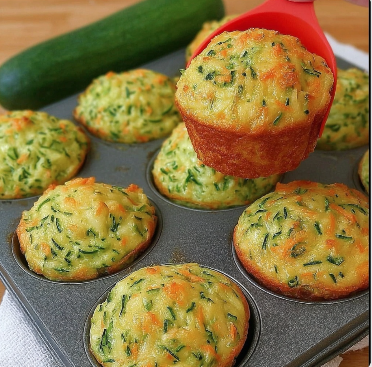 zucchini potato carrot & cheese muffinsi