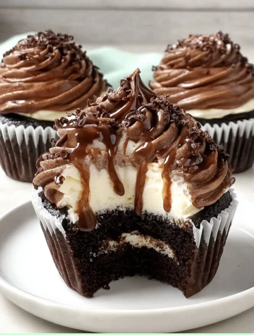 Chocolate Coffee Cream Cupcakes Recipe