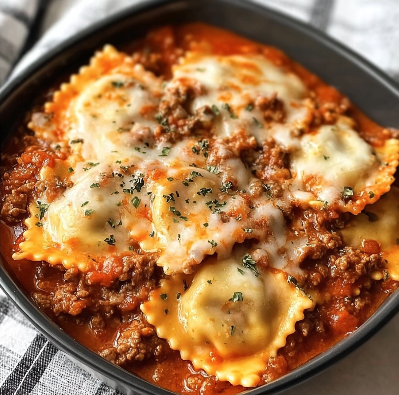 Crockpot Ravioli Lasagna: