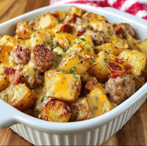 Cheesy Ranch Potatoes and Sausage