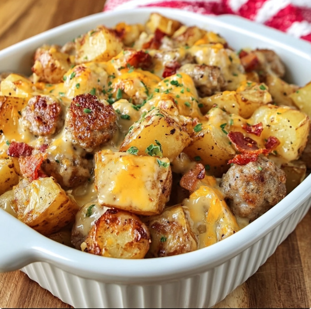 Cheesy Ranch Potatoes and Sausage
