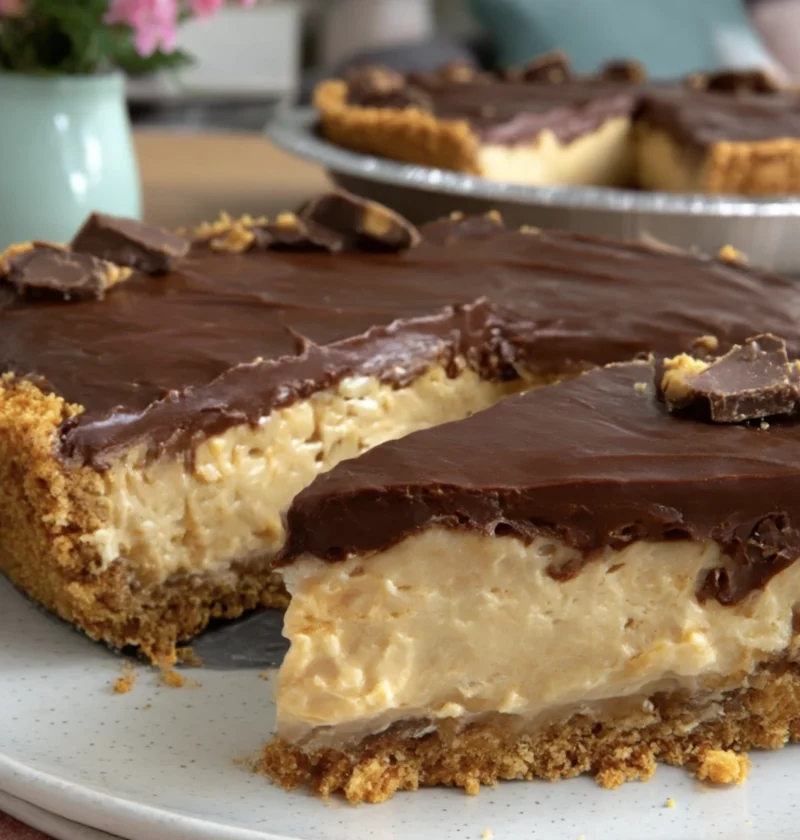 Giant Reeses Peanut Butter Pie