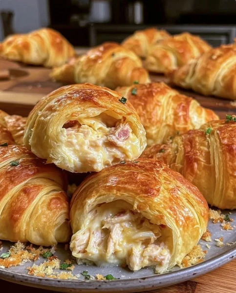 Cheesy Chicken Crescent Rolls