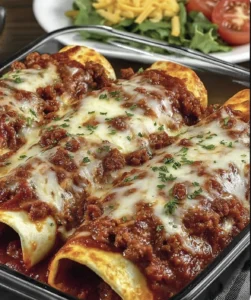 Cheesy Pizza Enchiladas