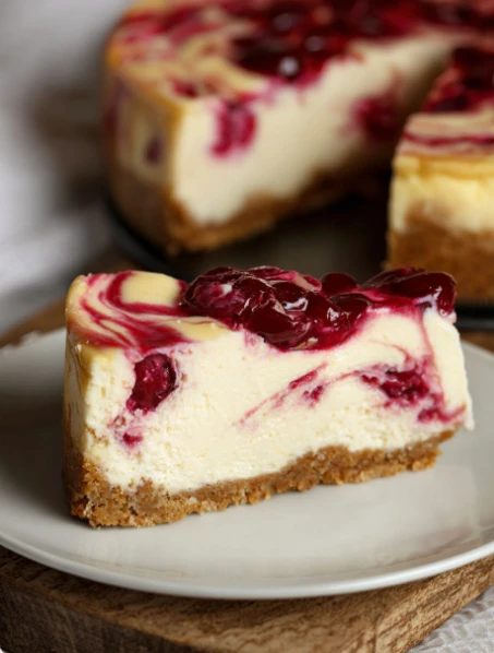 Cherry Swirl Cheesecake Dessert