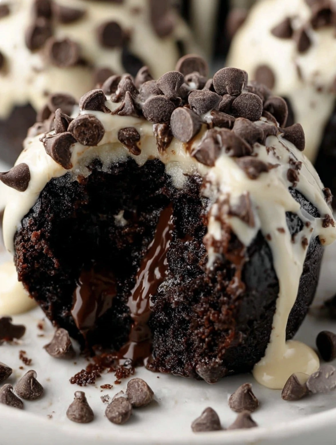 Chocolate Chip Cookie Dough Brownie Bombs